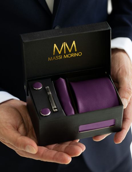 Massi Morino Krawatte (1-St) mit Einstecktuch, günstig online kaufen