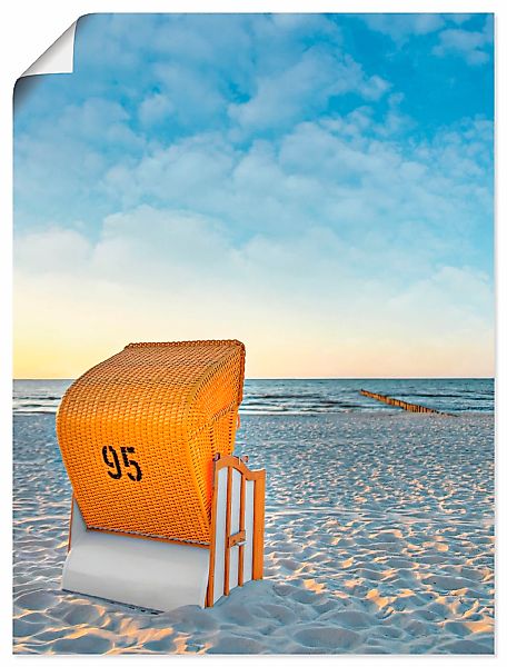 Artland Wandbild "Ostsee7 - Strandkorb", Strand, (1 St.), als Alubild, Outd günstig online kaufen