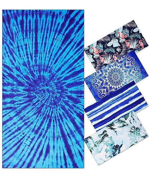 Coonoor Badetücher Badetuch Microfaser Tie-dye Strandtücher,Handtücher Supe günstig online kaufen