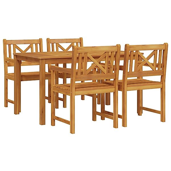 vidaXL 5-Teiliges Garten-Essset aus Massivem Akazienholz 3375650 günstig online kaufen