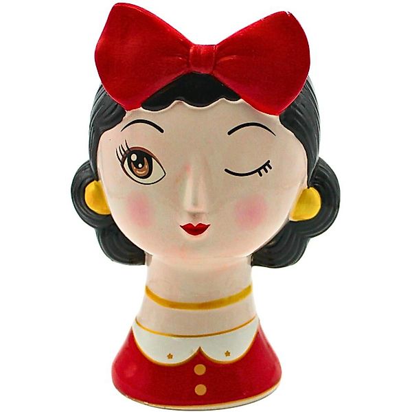 Dekohelden24 Dekovase Keramik Vase mit Gesicht günstig online kaufen