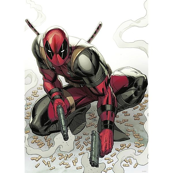 Komar Wandbild Marvel Deadpool Bullets 50 cm x 70 cm Rot günstig online kaufen