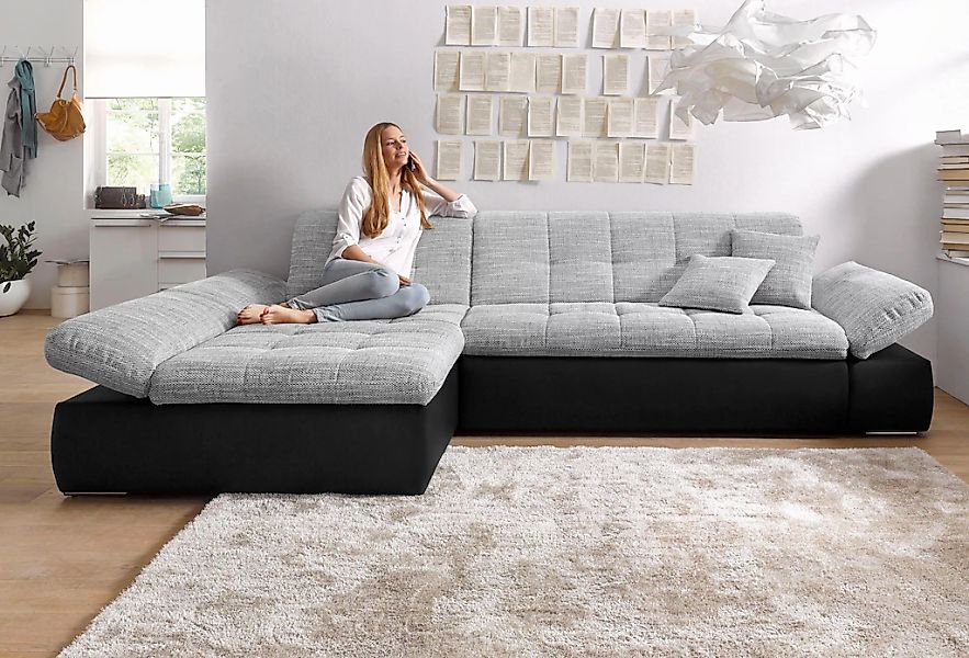DOMO collection Ecksofa "Moric, L-Form, XXL-Sofa - Breite 300cm", wahlweise günstig online kaufen