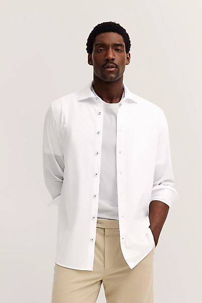 bugatti Langarmhemd "Modern Fit", mit Kent-Kragen und Stretch-Funktion günstig online kaufen