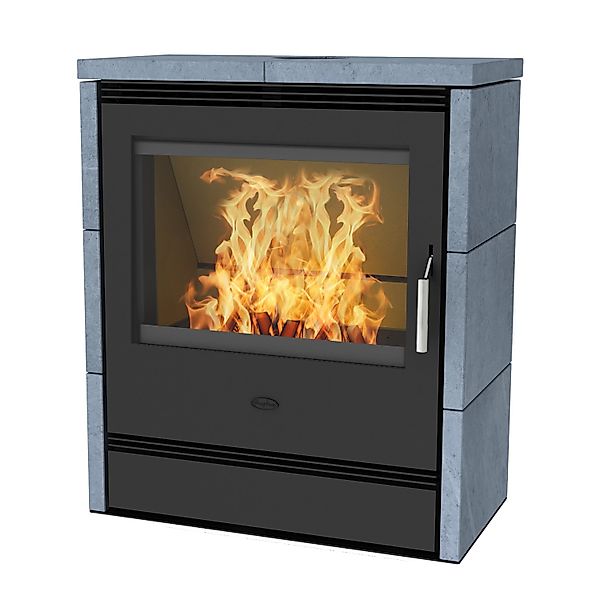 Fireplace Rönky Kaminofen Speckstein Schwarz 9,5 kW mit Automatik günstig online kaufen