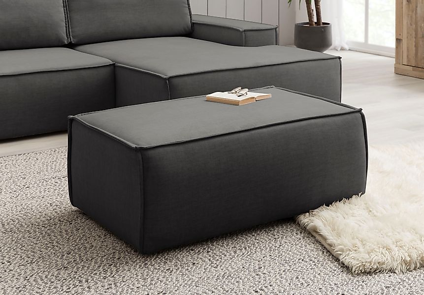 Home affaire Hocker SHERWOOD, Polsterhocker in günstig online kaufen