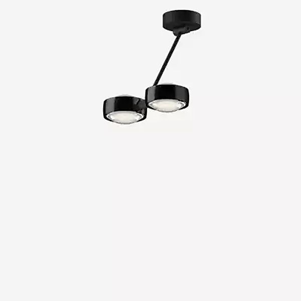 Occhio Sento Soffitto Doppio 30 Up D Deckenleuchte LED 2-flammig, Kopf blac günstig online kaufen