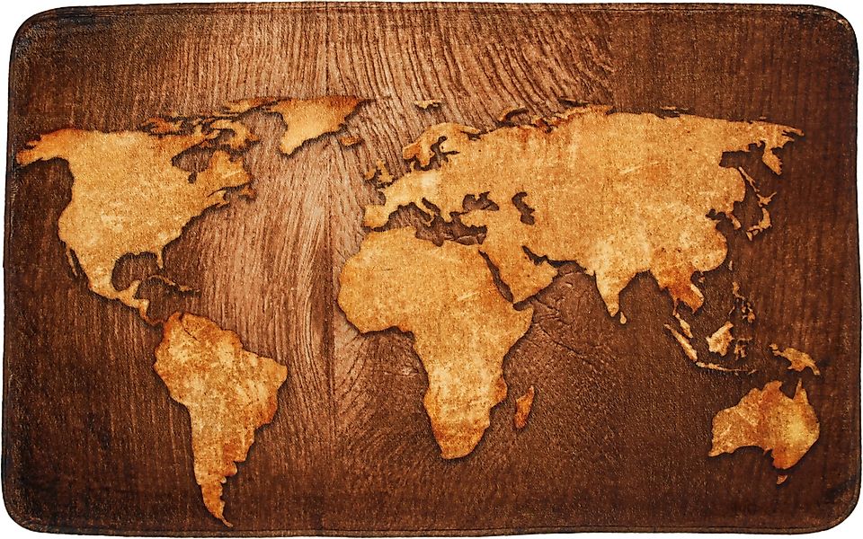 Sanilo Badematte World Map, 50 x günstig online kaufen