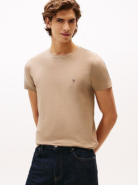 Tommy Hilfiger T-Shirt STRETCH SLIM FIT unifarben, casual, slim fit, Baumwo günstig online kaufen