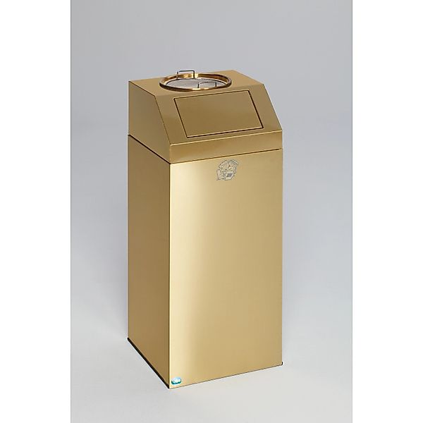 PROREGAL Kombiascher Mit Kantenband 82 Liter HxBxT 89 x 38 x 38 cm Messing günstig online kaufen