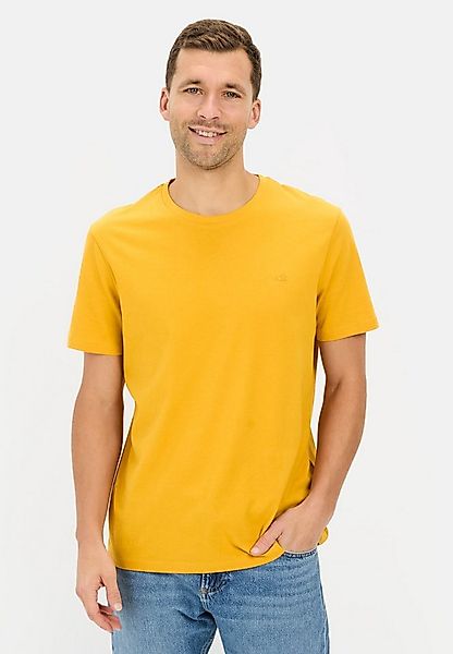 camel active T-Shirt aus reiner Baumwolle Kurzarm Rundhals günstig online kaufen