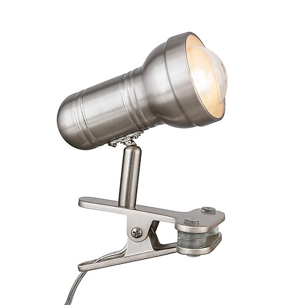 Orion Leuchten Klemmleuchte Wilhelm 1 x E27 Satin günstig online kaufen