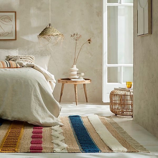 FLAIR RUGS Teppich "Medina, mit abstraktem Streifenmuster" rechteckig 12 mm günstig online kaufen