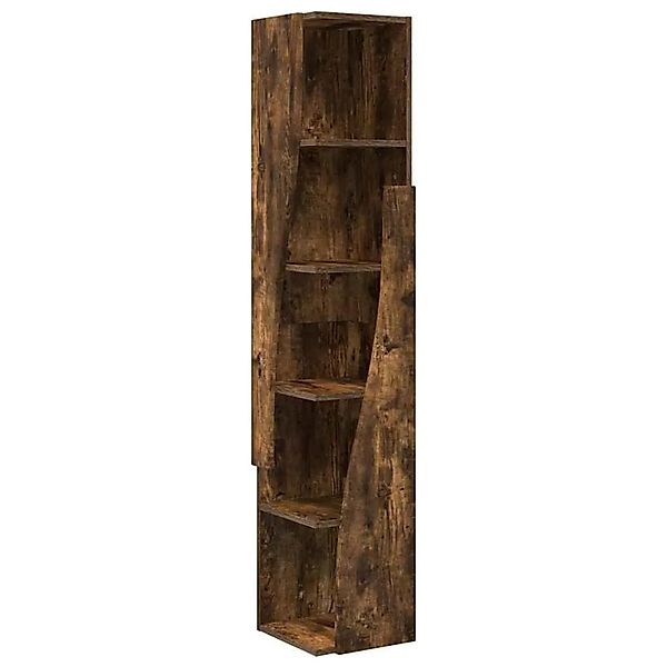 vidaXL Eckschrank Geräucherte Eiche 27,5x27x140cm Holzwerkstoff 889870 günstig online kaufen