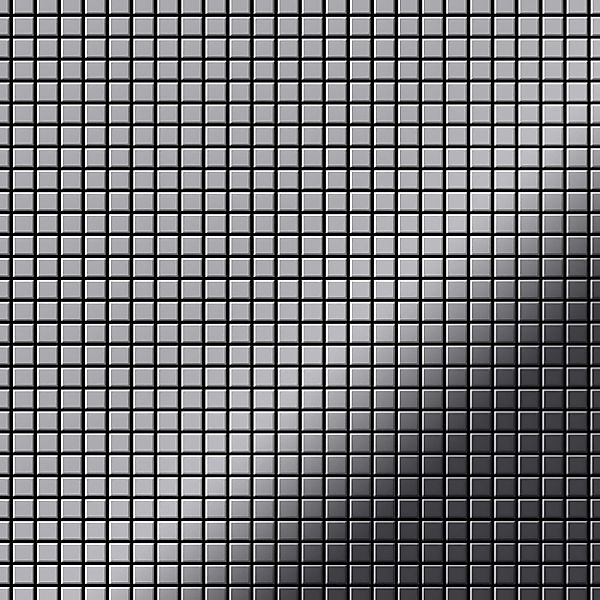 ALLOY Mosaik Fliese Massiv Metall Edelstahl Matt Grau 1,6mm Stark Glomesh-s günstig online kaufen
