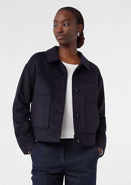 comma Kurzjacke Weiche Bomberjacke aus Wollmix günstig online kaufen