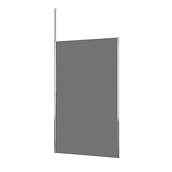 Duschparadies Walk In Dusche 80 x 200cm Duschabtrennung 8mm Nano Glas Seite günstig online kaufen