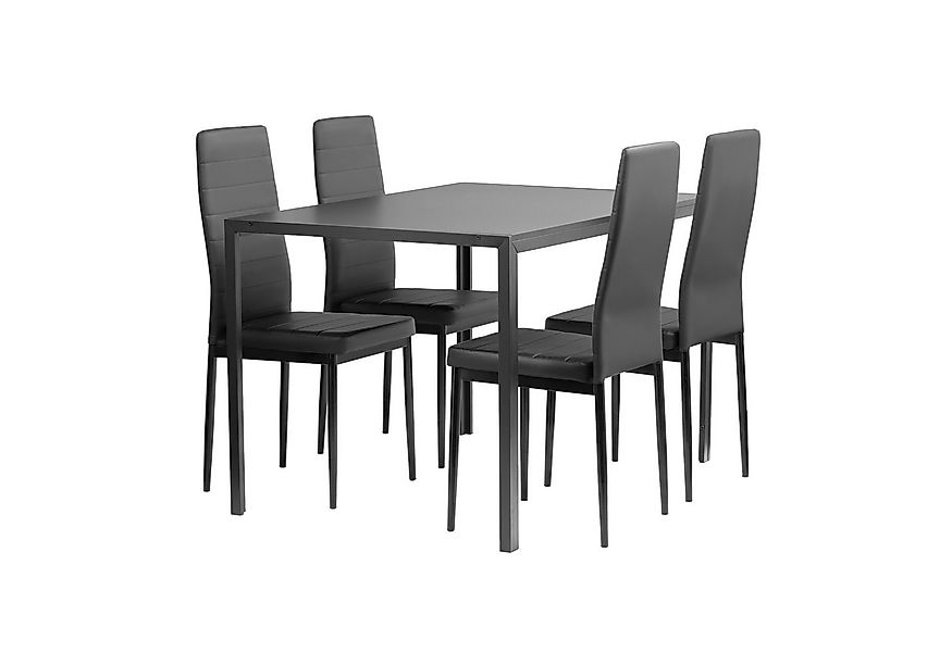 Furnify Essgruppe HYGGE Esszimmergruppe Esstisch mit Esszimmerstühlen, (Set günstig online kaufen