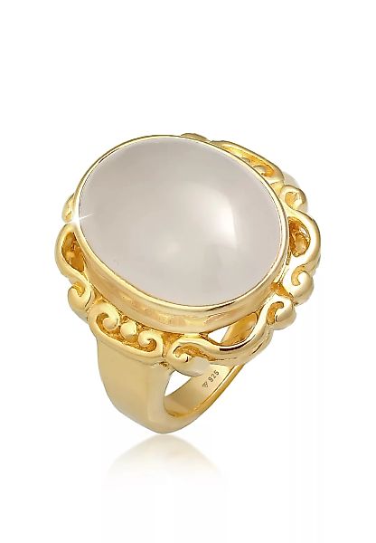 Elli Premium Fingerring "Mondstein Vintage Ornament Edelstein 925 Silber" günstig online kaufen