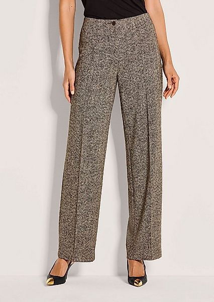 MADELEINE Bügelfaltenhose Palazzohose mit weitem Bein Bundlose Hose mit wei günstig online kaufen