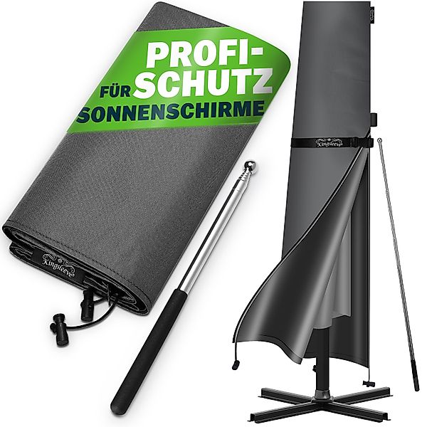 Kingsleeve Sonnenschirm-Schutzhülle (1-St), bis Ø 350 cm mit Stab Winterfes günstig online kaufen