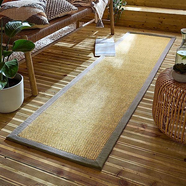 FLAIR RUGS Teppich »Sisal Look«, rechteckig, 6 mm Höhe, Sisal Look Border I günstig online kaufen