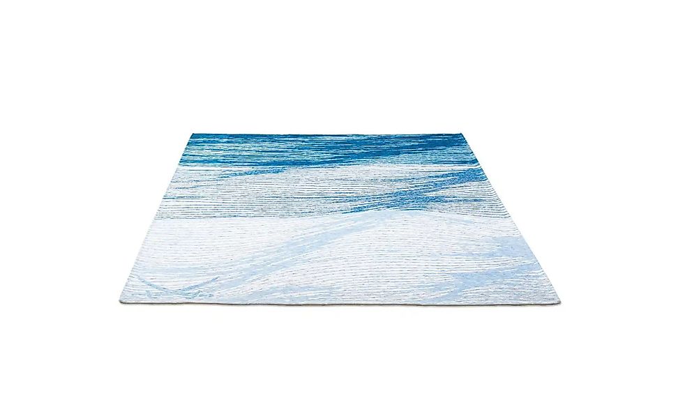 SANSIBAR Sylt Webteppich  Keitum ¦ blau ¦ Synthetische Fasern ¦ Maße (cm): günstig online kaufen