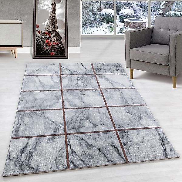 Carpettex Designteppich Marmor Design, Läufer, Höhe: günstig online kaufen