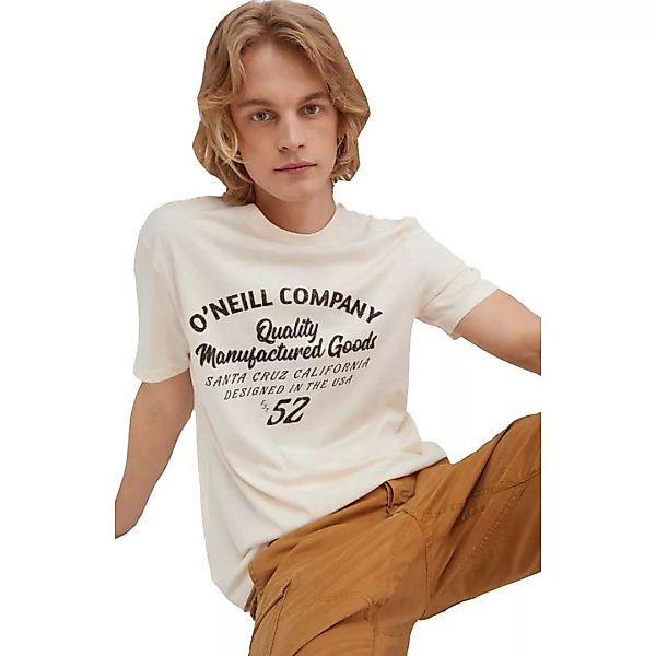 O´neill Manufact Goods Kurzärmeliges T-shirt M Beige Melange günstig online kaufen