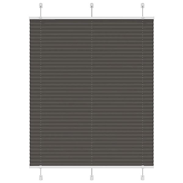 vidaXL Plissee Schwarz 105x150 cm Stoffbreite 104,4 cm Polyester 4015144 günstig online kaufen