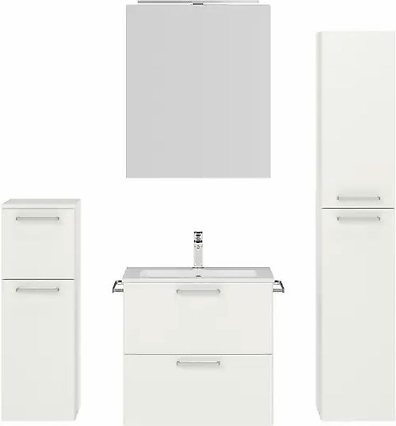nobilia® Badmöbel-Set »Tolvina« vormontiert, mit Soft-Close, 4 Stk. tlg. günstig online kaufen