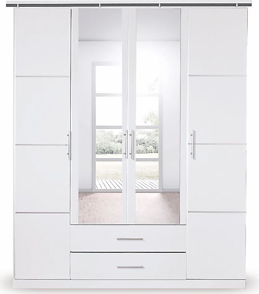 rauch Drehtürenschrank "Micro" mit eleganten Aufleistungen und praktischen günstig online kaufen