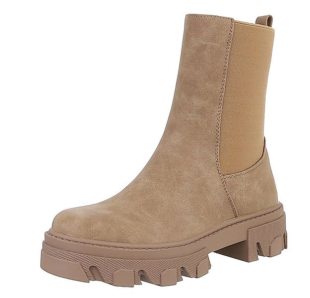 Ital-Design Stylische Stiefelette mit robuster Sohle für Damen Westernstief günstig online kaufen