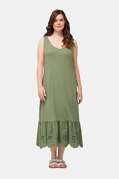 Ulla Popken Maxikleid Maxikleid A-Linie Rundhals günstig online kaufen