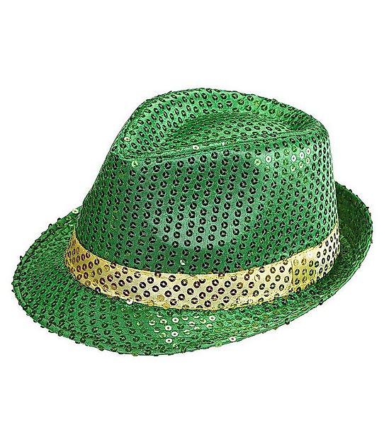 Widmann S.r.l. Kostüm Fedora Hut St. Patricks Day in Pailetten günstig online kaufen