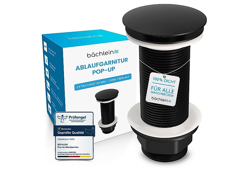 Bächlein Ablaufgarnitur Ablaufgarnitur Waschbeckenabfluss Pop Up - extra la günstig online kaufen