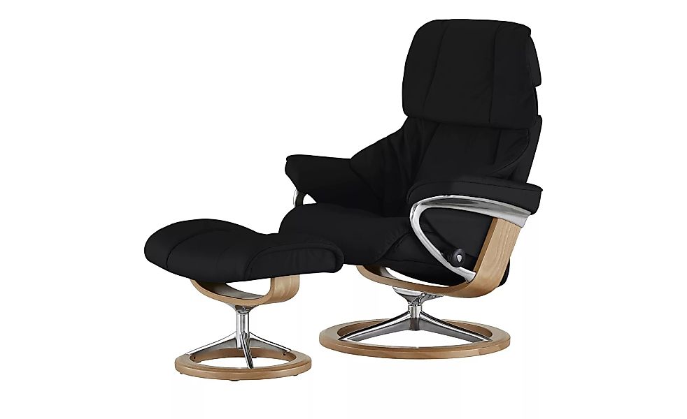 Stressless Relaxsessel mit Hocker  Reno - schwarz - 79 cm - 109 cm - 75 cm günstig online kaufen