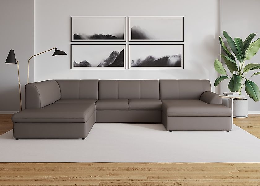 DOMO collection Wohnlandschaft "Topper, elegant und zeitlos, komfortabel, U günstig online kaufen