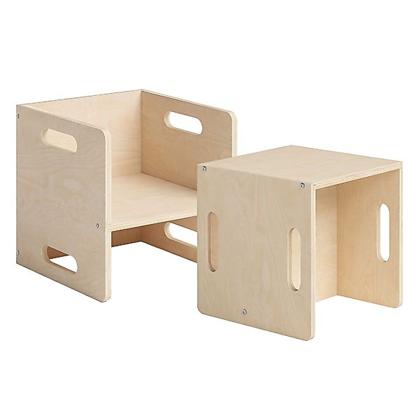 Bellabino Kindersitzgruppe Aki, (2x Stuhl), natur, günstig online kaufen