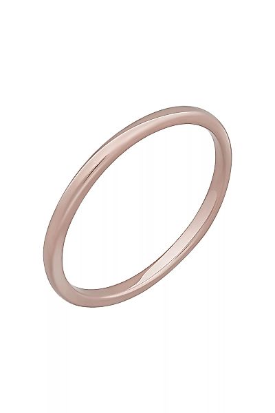 CAÏ Fingerring "925 Silber rosé vergoldet Basic Stacking" günstig online kaufen