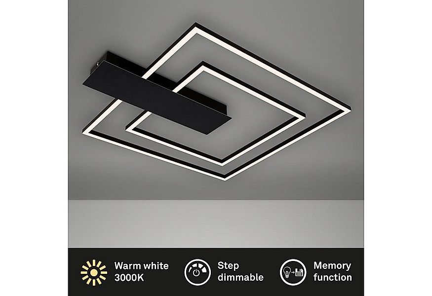 Briloner Leuchten Deckenleuchte Deckenleuchte NICO DUO, Deckenlampe dimmbar günstig online kaufen