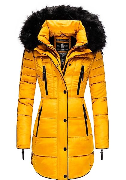 Marikoo Steppmantel "Moonshine", Winter Kurzmantel mitabnehmbarer Kunstpelz günstig online kaufen