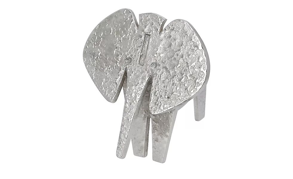 Deko Figur  Elefefant ¦ silber ¦ Aluminium ¦ Maße (cm): B: 20 H: 17 T: 16 A günstig online kaufen