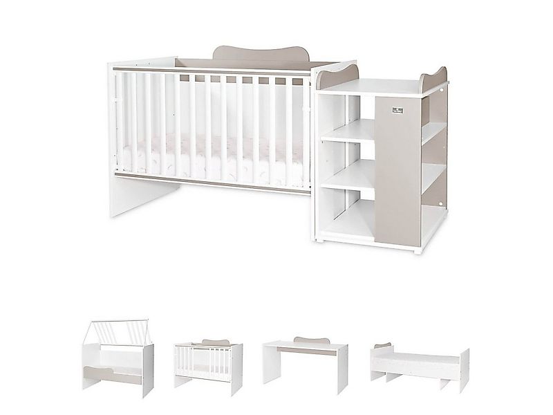 Lorelli Komplettbett Babybett Multi, Jugendbett, Schreibtisch, Wickeltisch, günstig online kaufen