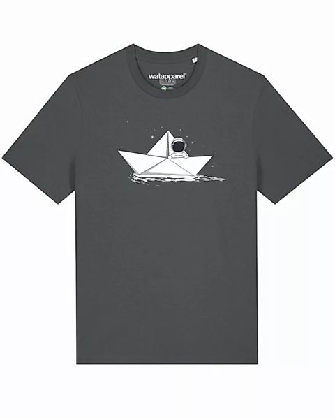 wat? Apparel Print-Shirt Astronaut in paper boat (1-tlg) günstig online kaufen