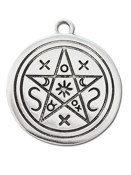 Adelia´s Amulett "Anhänger Siegel der Hexerei (versilbert)", Planeten Penta günstig online kaufen