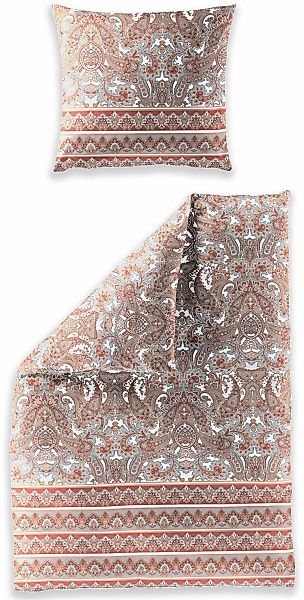 BIERBAUM Bettwäsche "3371" 2 Stk. Mako-Satin, 100 % Baumwolle, pflegeleicht günstig online kaufen