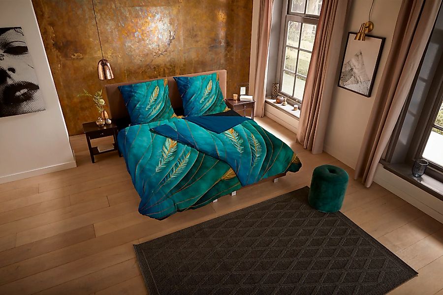 PURE luxury collection Wendebettwäsche "Neva" 2 Stk. tlg. Mikrofaser, 135x2 günstig online kaufen