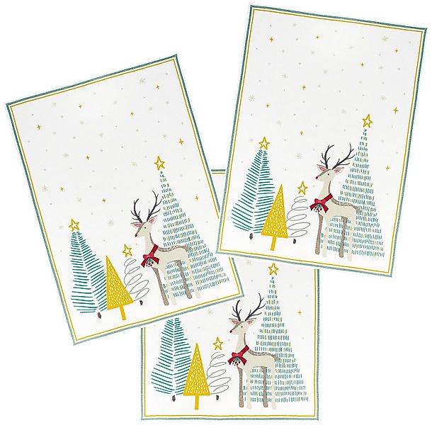 Kracht Geschirrtuch Sternenhimmel, (Set, 3-tlg., 3-teilig), günstig online kaufen