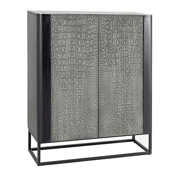 riess-ambiente Highboard CROCO 120cm grau / günstig online kaufen